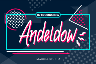 Andeldow: A Fun and Quirky Display Font for Creative Campaigns