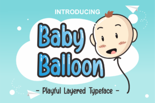 Baby Balloon Font for Eye-Catching Design