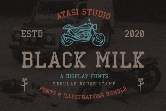 Black Milk: A Display Font for Bold Digital Branding