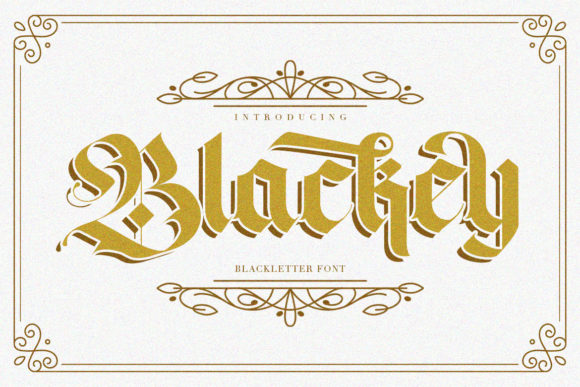 Blackey: A Sophisticated Display Font for Editorial Design