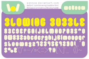Blowing Bubble Font for Sweet and Stylish Editorial Designs