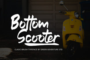 Bottom Scooter Font for Handmade Creations and Branding