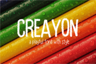 Creayon: A Playful Display Font for Creative Projects