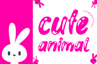 Cute Animal Display Font for Elegant Editorial Design