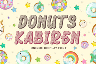 Donuts Kabiren: A Whimsical Display Font for Creative Projects