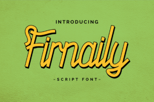 Firnaily Font for Retro Branding Projects