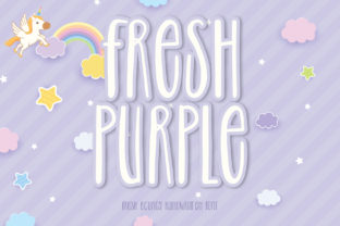 Fresh Purple Font for Creative Branding and Handmade Projects