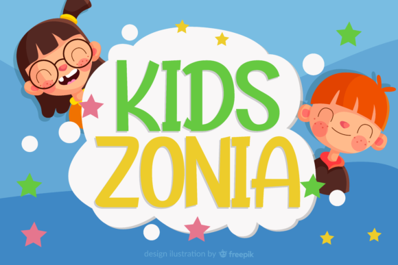Kidszonia: A Playful Display Font for Bold Branding
