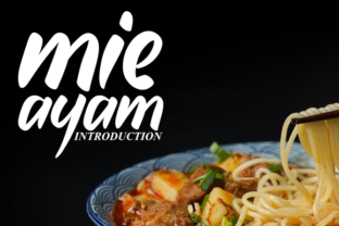 Mie Ayam Display Font for Handmade Creations