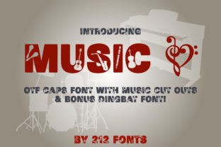 Music Font for Creative Branding and Design Projects