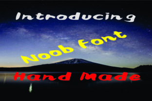 Noob Font for Handmade Creations and Commercial Designs