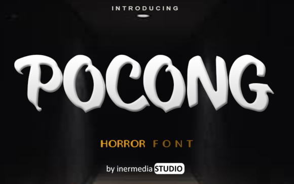 Pocong Font for Spooky Campaign Designs