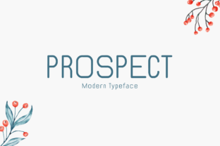 Prospect: A Stylish Display Font for Editorial Design