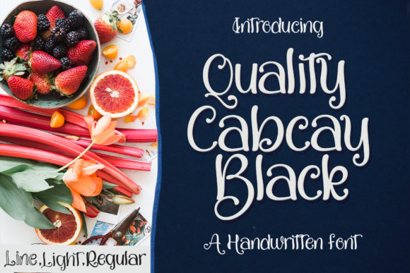 Quality Capcay: A Fresh Handwritten Font for Modern Design