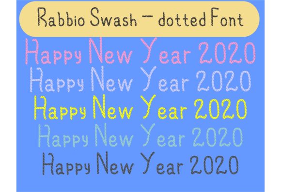 Rabbio Swash: A Playful Display Font for Creative Design