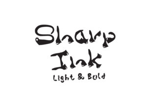 Sharp Ink: A Hand-Drawn Display Font for Professional Branding